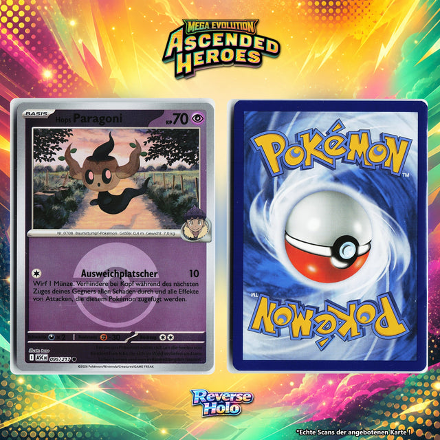Hops Paragoni Reverse Holo Pokeball ASC 95/217