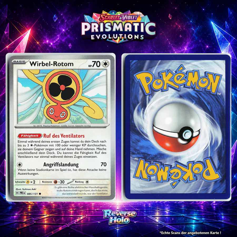 Wirbel Rotom Reverse Holo Pokeball PRE 85/131