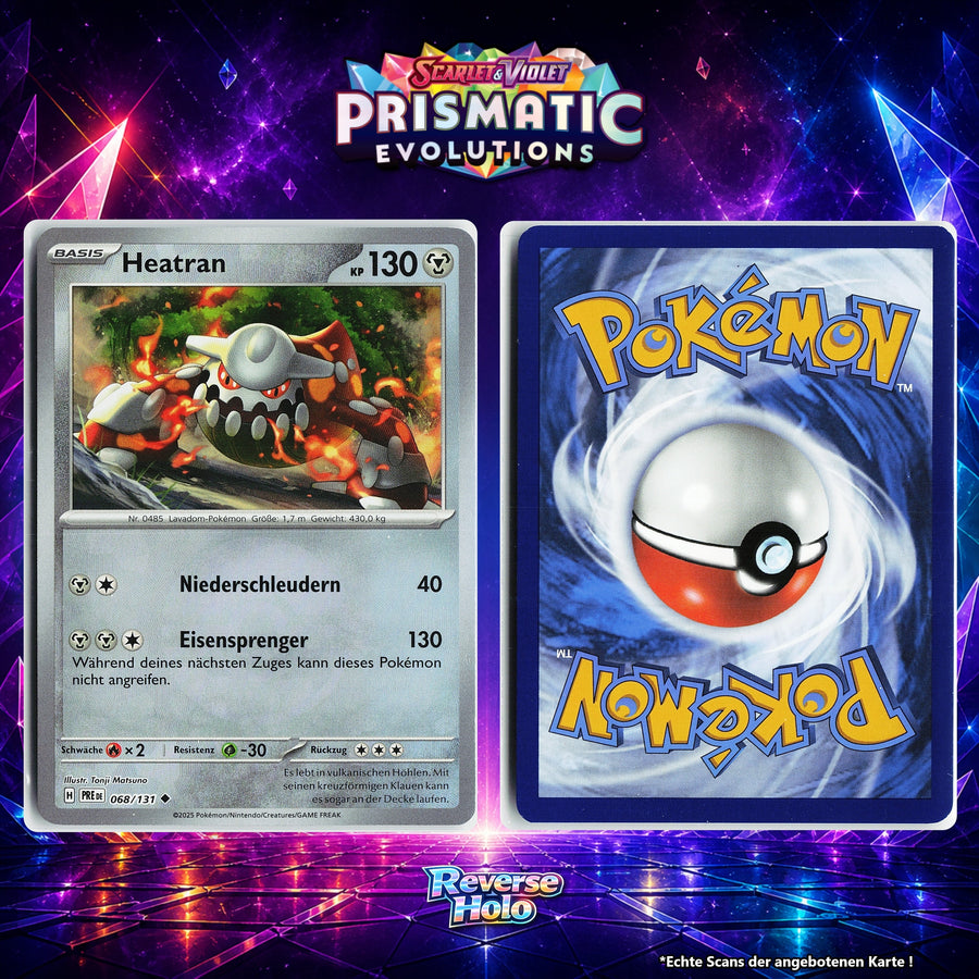 Heatran Reverse Holo Pokeball PRE 68/131