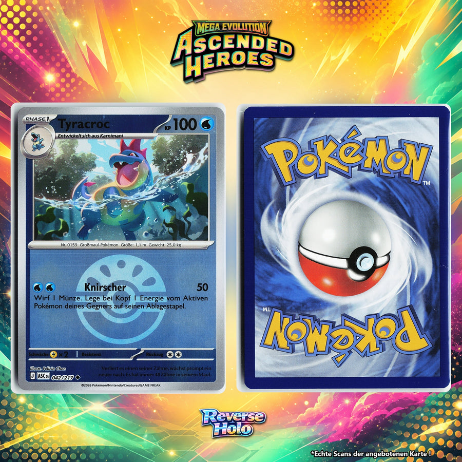 Tyracroc Reverse Holo Pokeball ASC 42/217