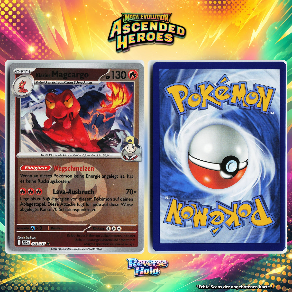 Klarins Magcargo Reverse Holo Energy-Pattern ASC 24/217