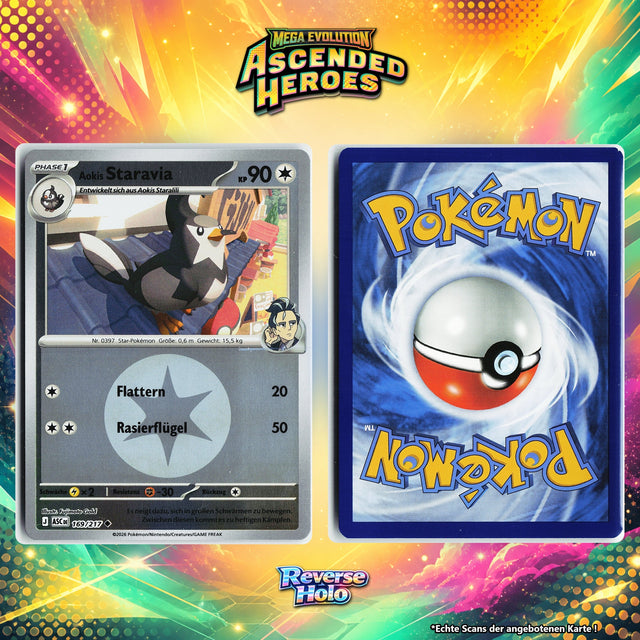 Aokis Staravia Reverse Holo Energy-Pattern ASC 169/217