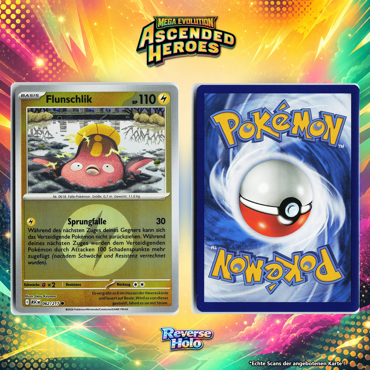 Flunschlik Reverse Holo Energy-Pattern ASC 62/217