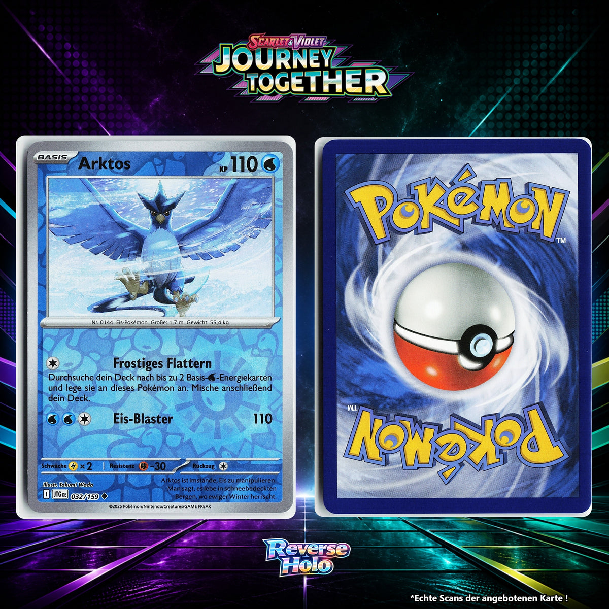Arktos Reverse Holo Energy-Pattern JTG 32/159