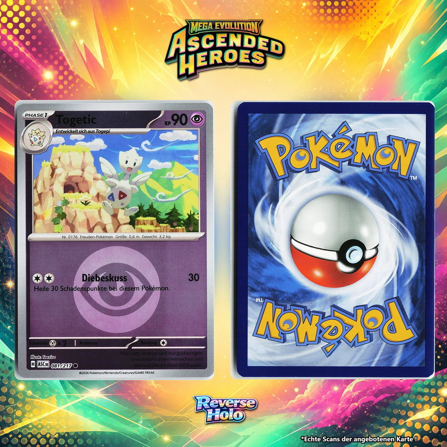 Togetic Reverse Holo Energy-Pattern ASC 81/217