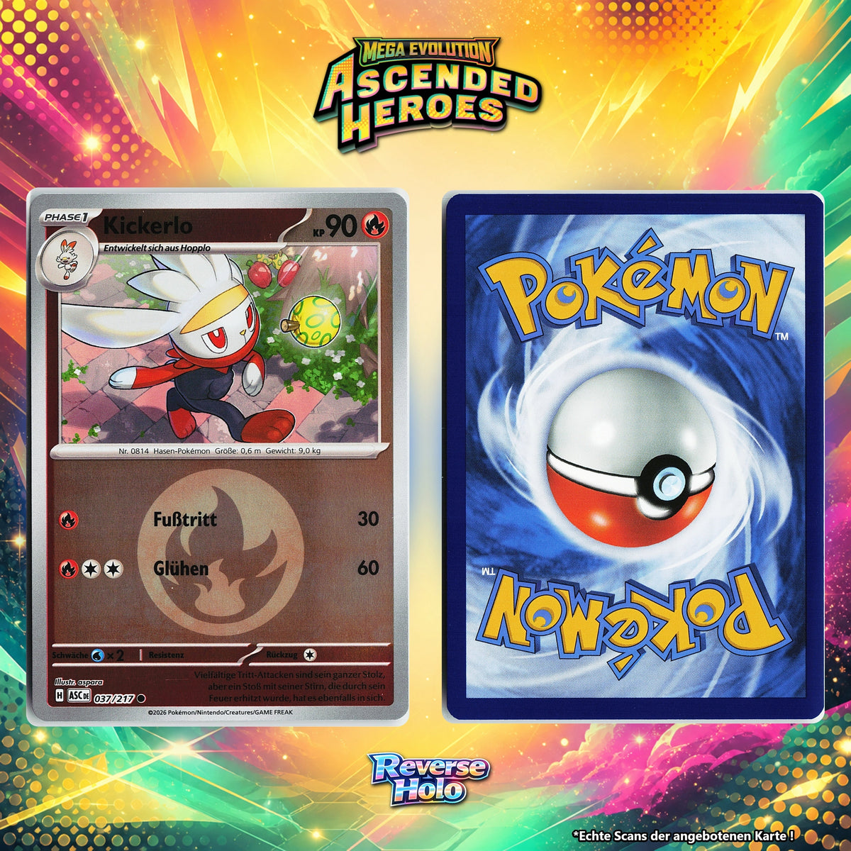 Kickerlo Reverse Holo Energy-Pattern ASC 37/217