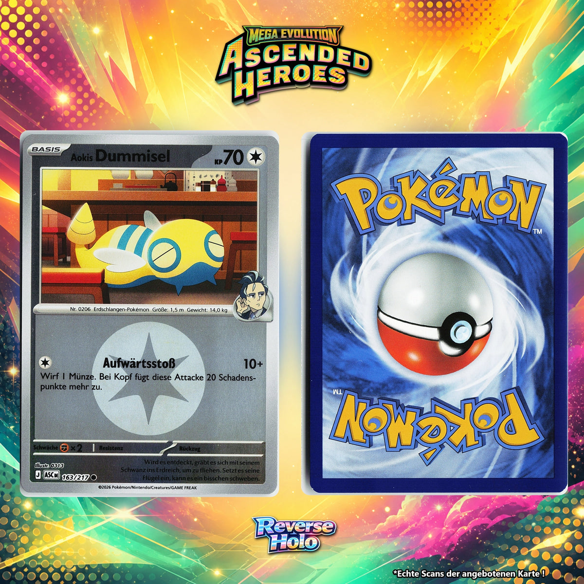 Aokis Dummisel Reverse Holo Energy-Pattern ASC 163/217