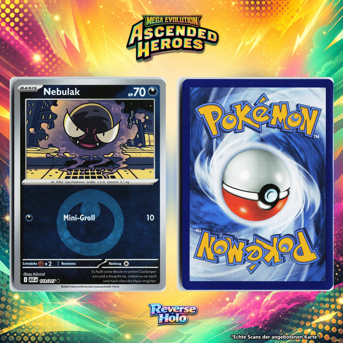 Nebulak Reverse Holo Energy-Pattern ASC 123/217
