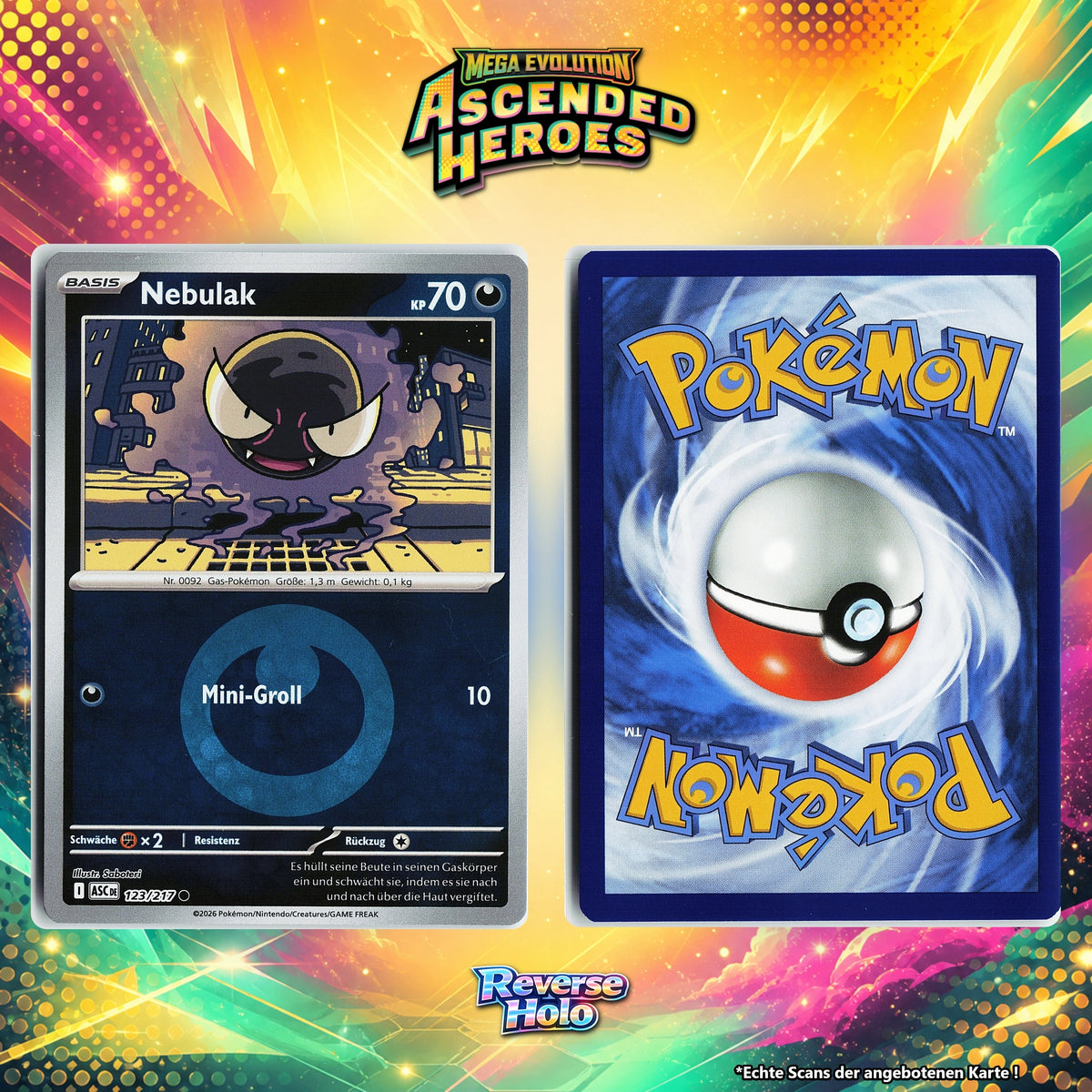 Nebulak Reverse Holo Energy-Pattern ASC 123/217