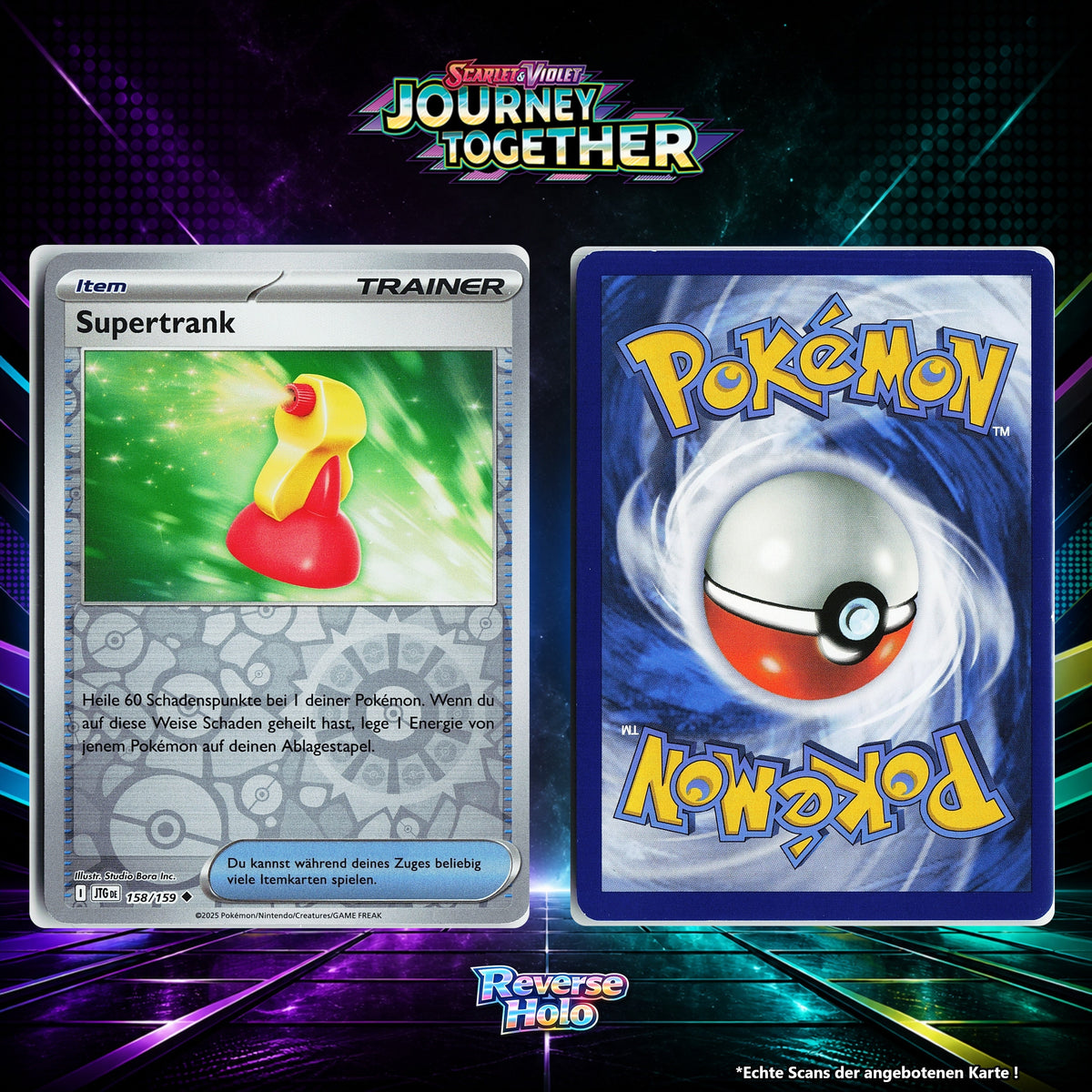 Supertrank Reverse Holo Energy-Pattern JTG 158/159