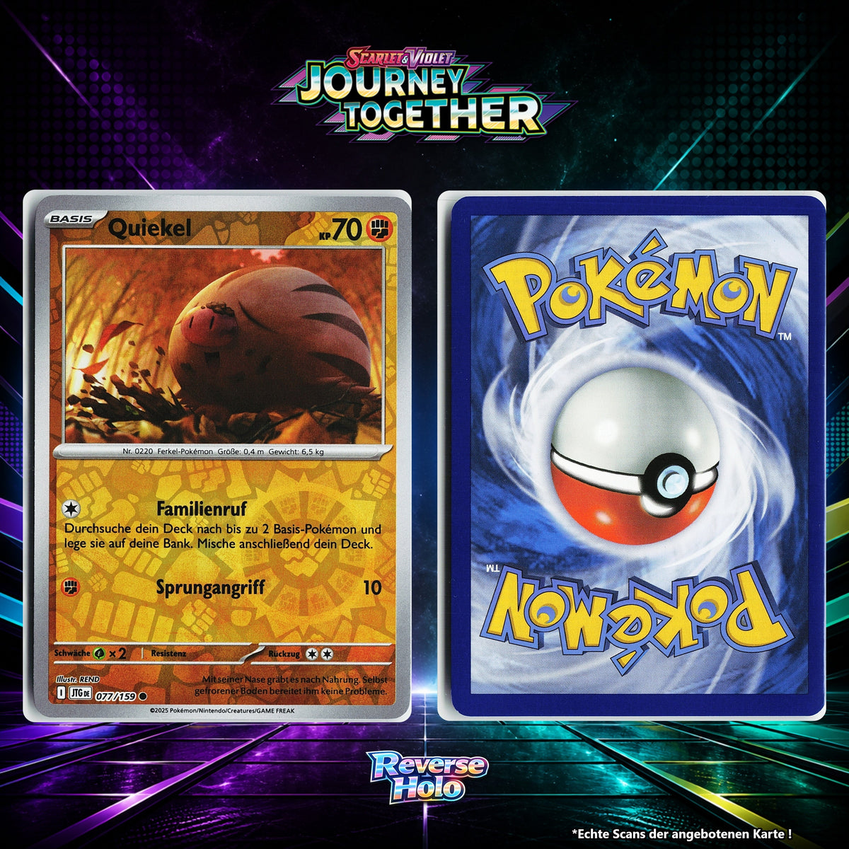 Quiekel Reverse Holo Energy-Pattern JTG 77/159