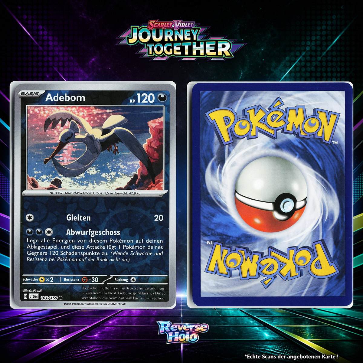Adebom Reverse Holo Energy-Pattern JTG 101/159