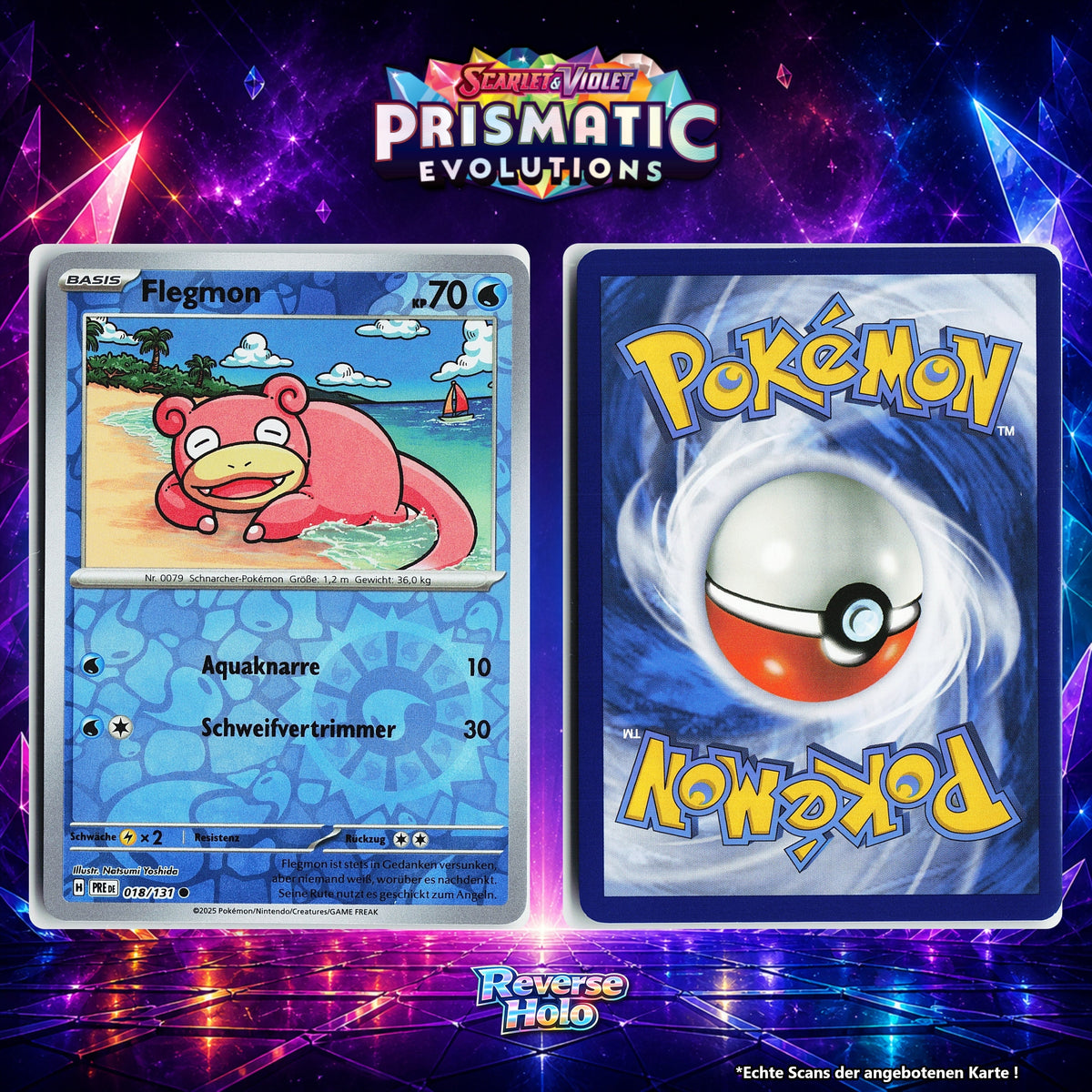 Flegmon Reverse Holo Energy-Pattern PRE 18/131