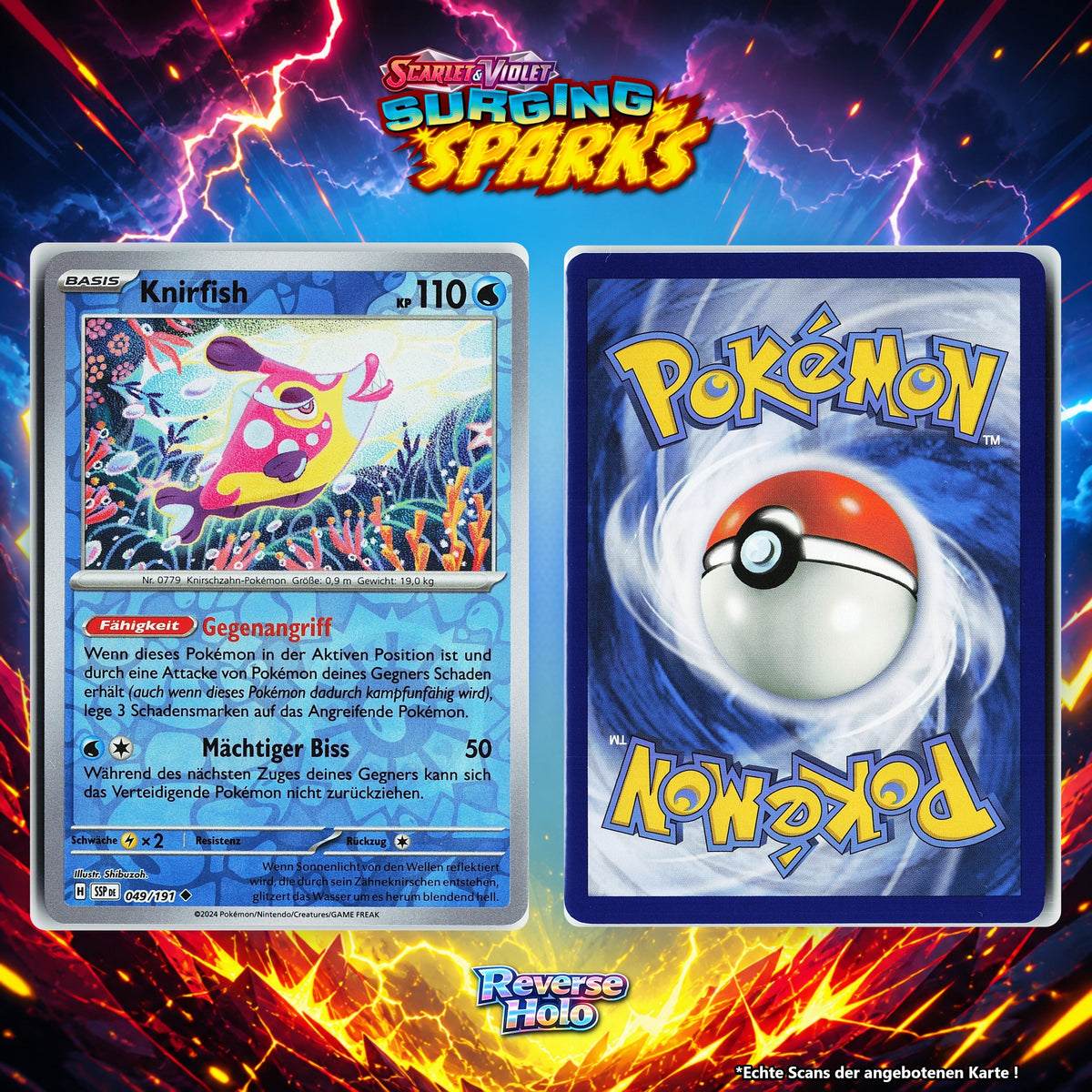 Knirfish Reverse Holo Energy-Pattern SSP 49/191