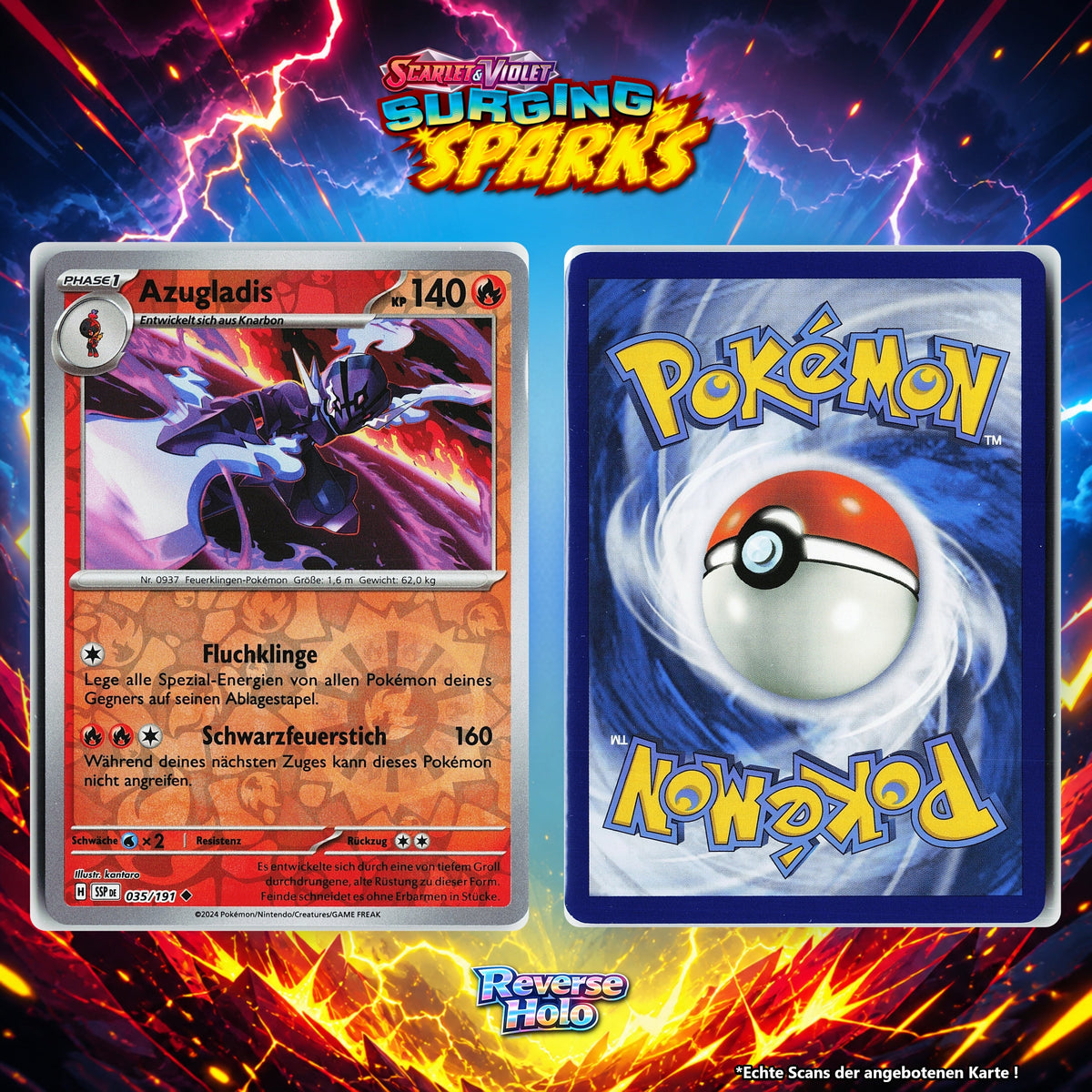 Azugladis Reverse Holo Energy-Pattern SSP 35/191