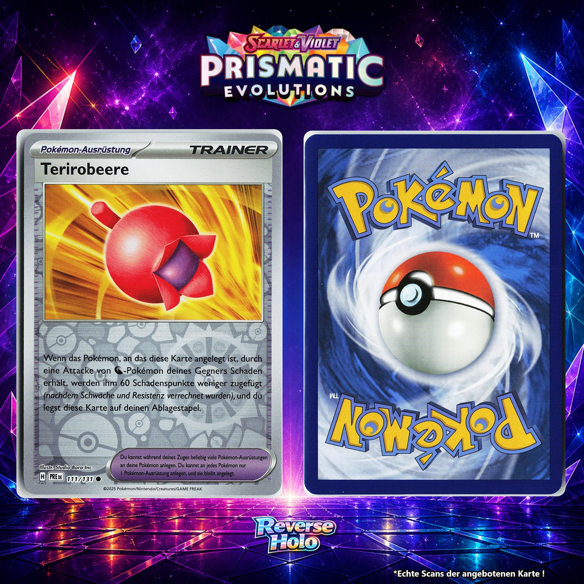 Terirobeere Reverse Holo Energy-Pattern PRE 111/131