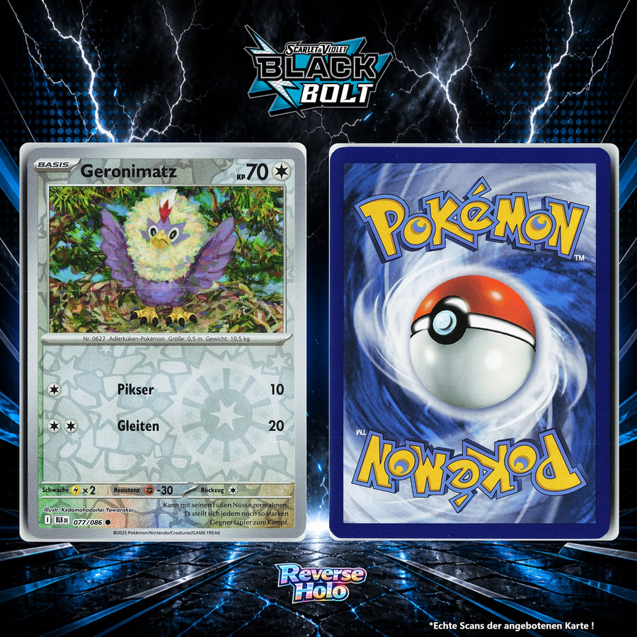 Geronimatz Reverse Holo Energy-Pattern BLK 77/86