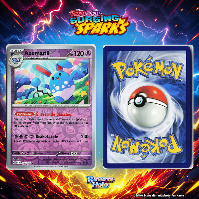 Azumarill Reverse Holo Energy-Pattern SSP 74/191