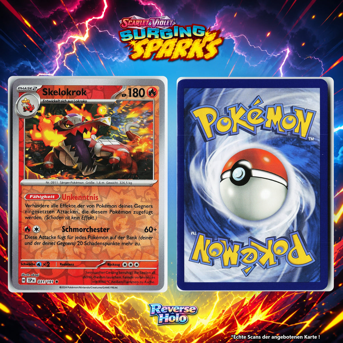 Skelokrok Reverse Holo Energy-Pattern SSP 31/191