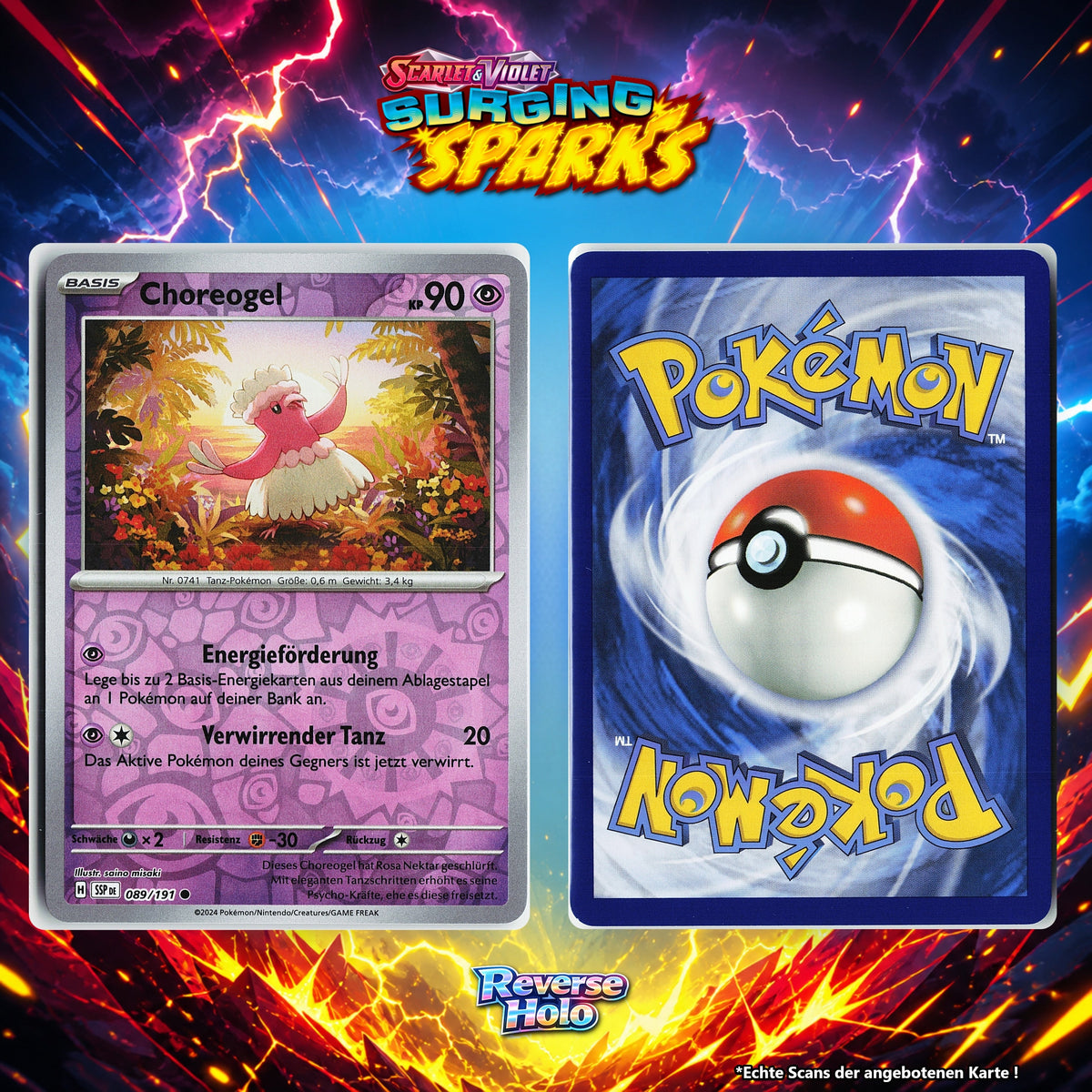 Choreogel Reverse Holo Energy-Pattern SSP 89/191