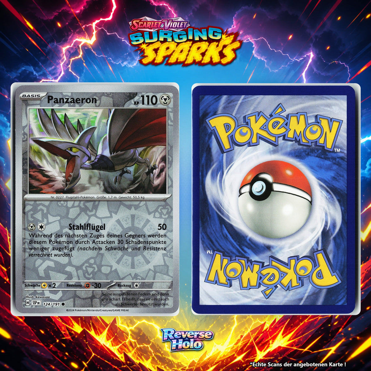Panzaeron Reverse Holo Energy-Pattern SSP 124/191