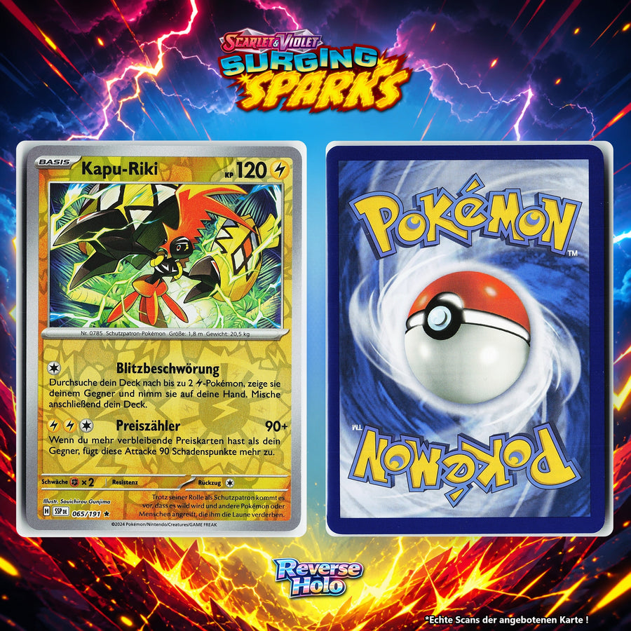 Kapu Riki Reverse Holo Energy-Pattern SSP 65/191