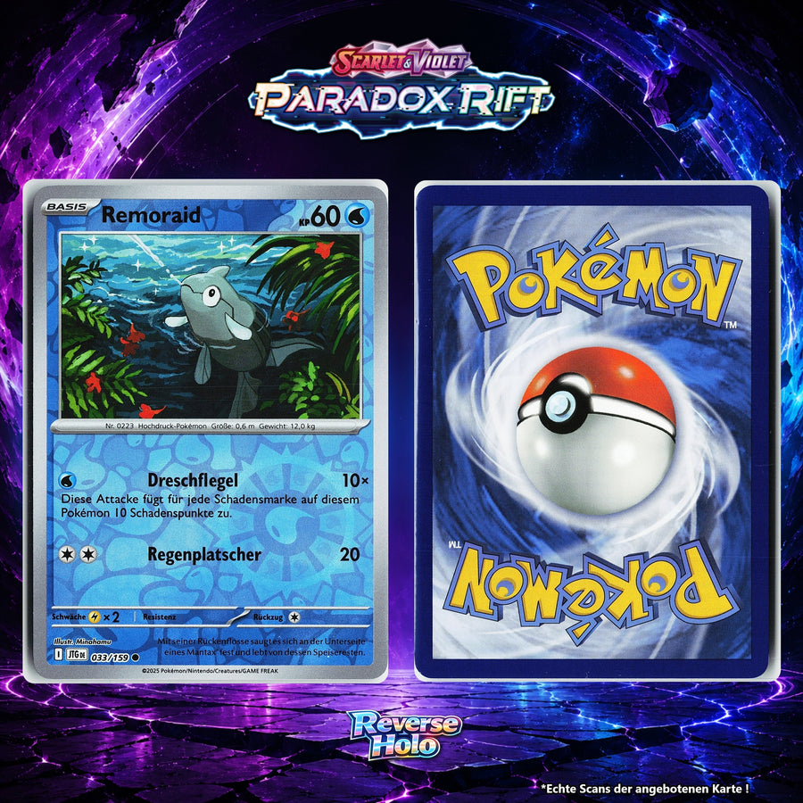 Remoraid Reverse Holo Energy-Pattern PAR 33/182