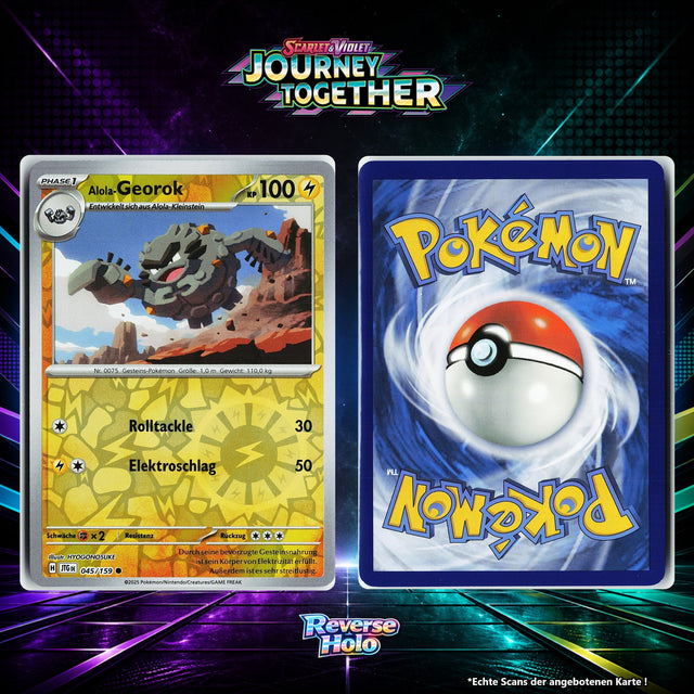 Alola Georok Reverse Holo Energy-Pattern JTG 45/159