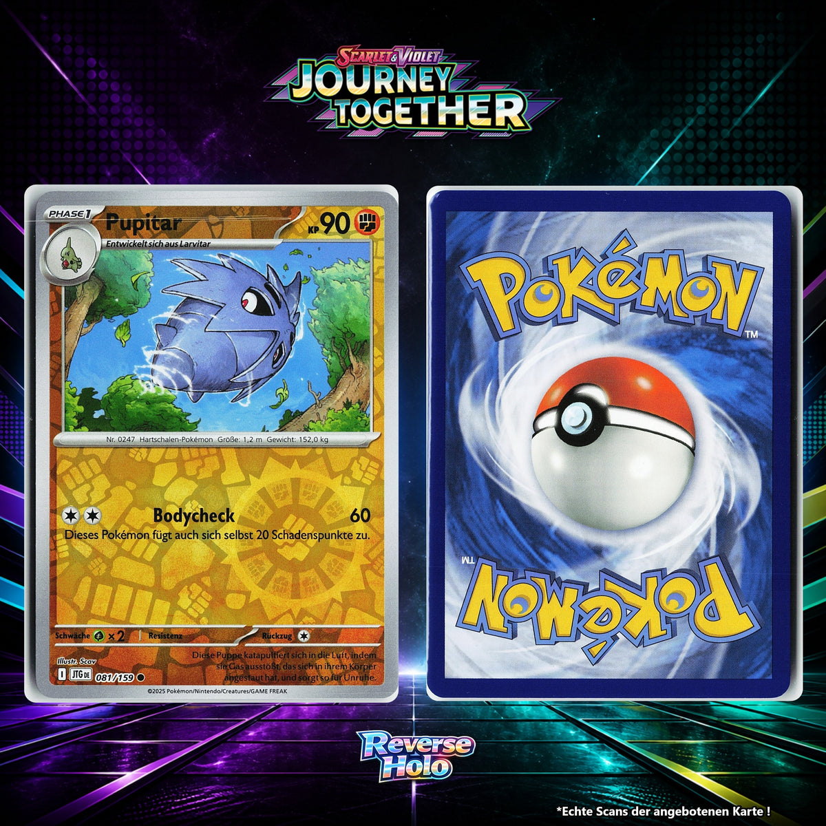 Pupitar Reverse Holo Energy-Pattern JTG 81/159