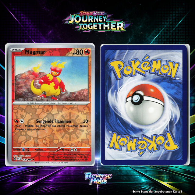 Magmar Reverse Holo Energy-Pattern JTG 20/159