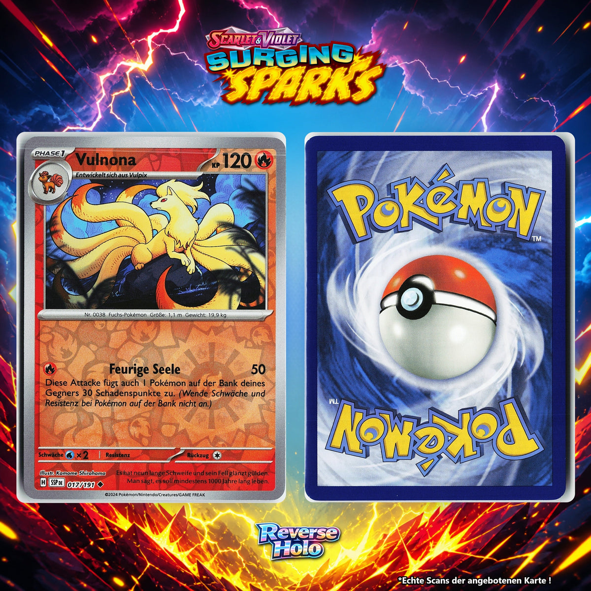 Vulnona Reverse Holo Energy-Pattern SSP 17/191