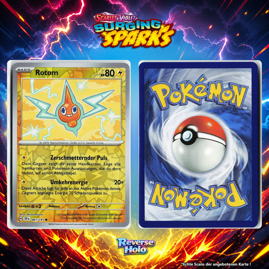 Rotom Reverse Holo Energy-Pattern SSP 61/191