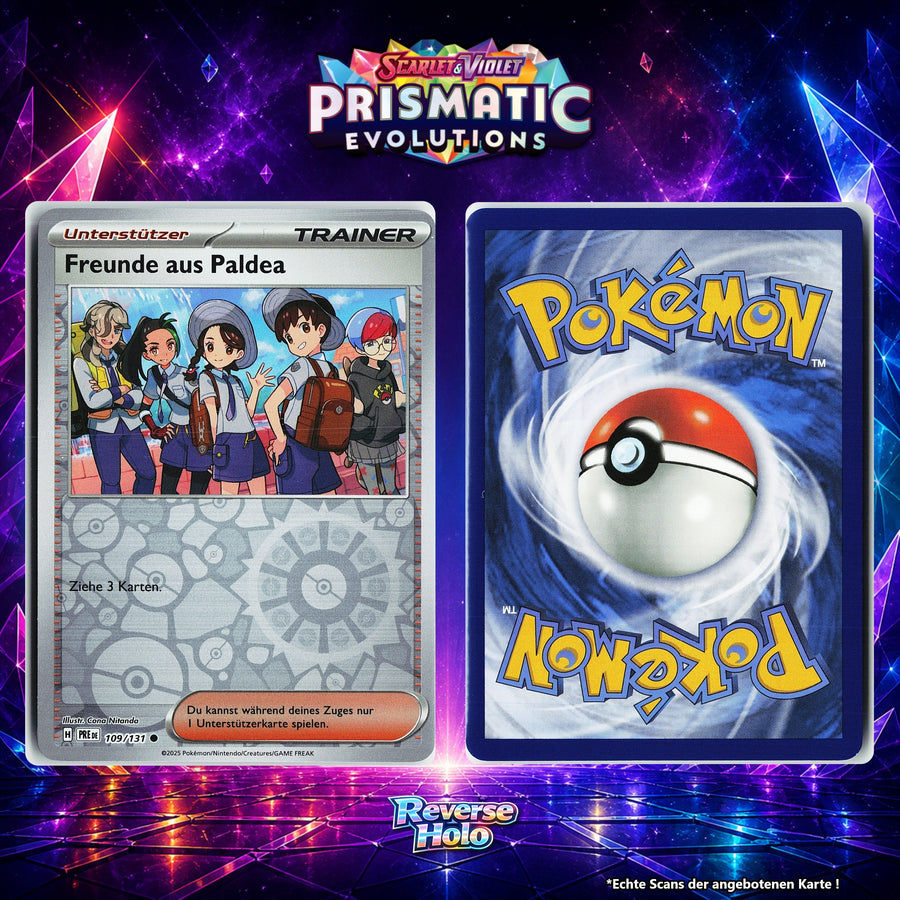 Freunde aus Paldea Reverse Holo Energy-Pattern PRE 109/131