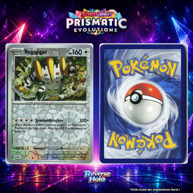 Regigigas Reverse Holo Energy-Pattern PRE 86/131