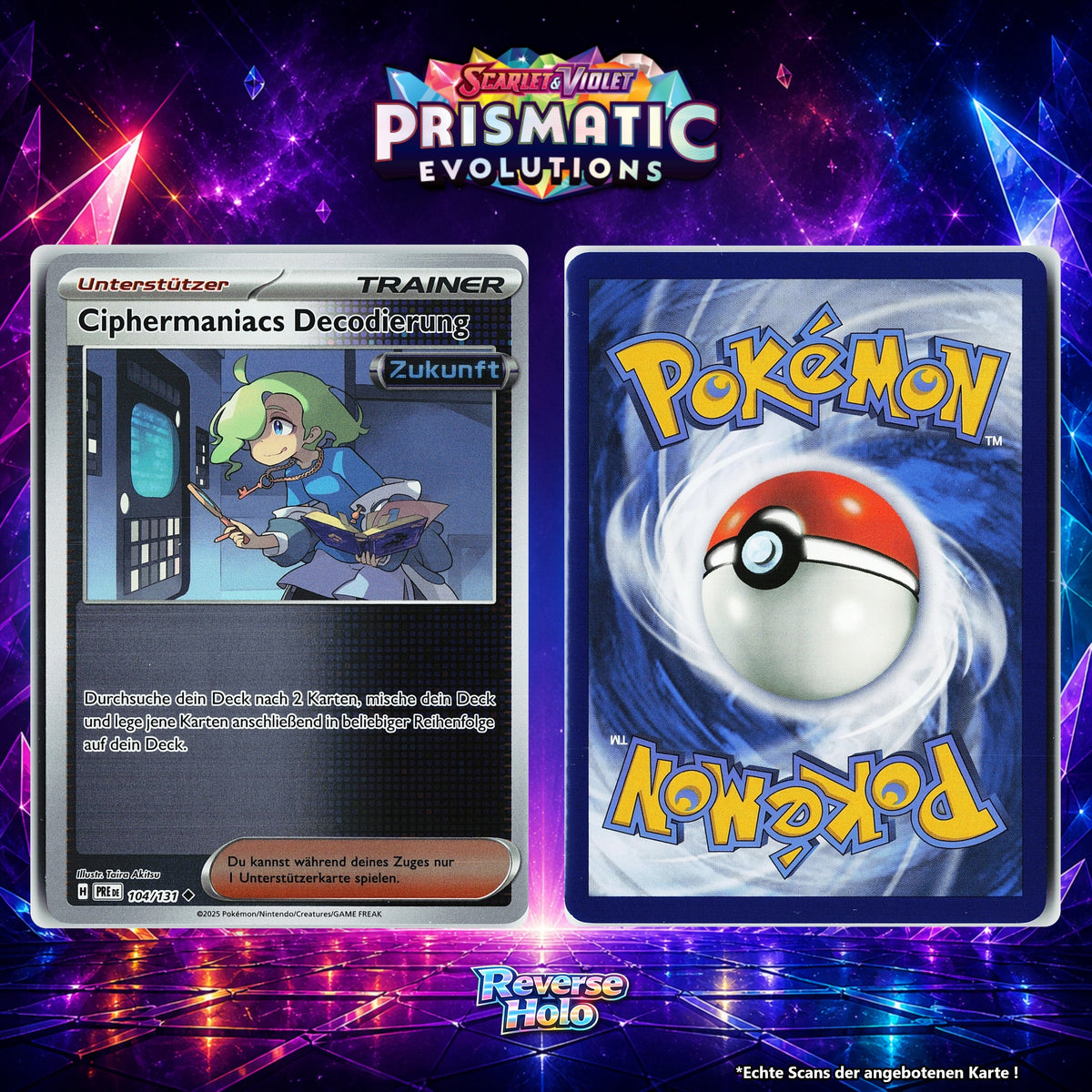 Ciphermaniacs Decodierung Reverse Holo PRE 104/131