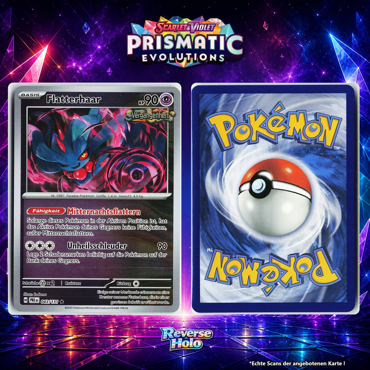 Flatterhaar Reverse Holo PRE 43/131