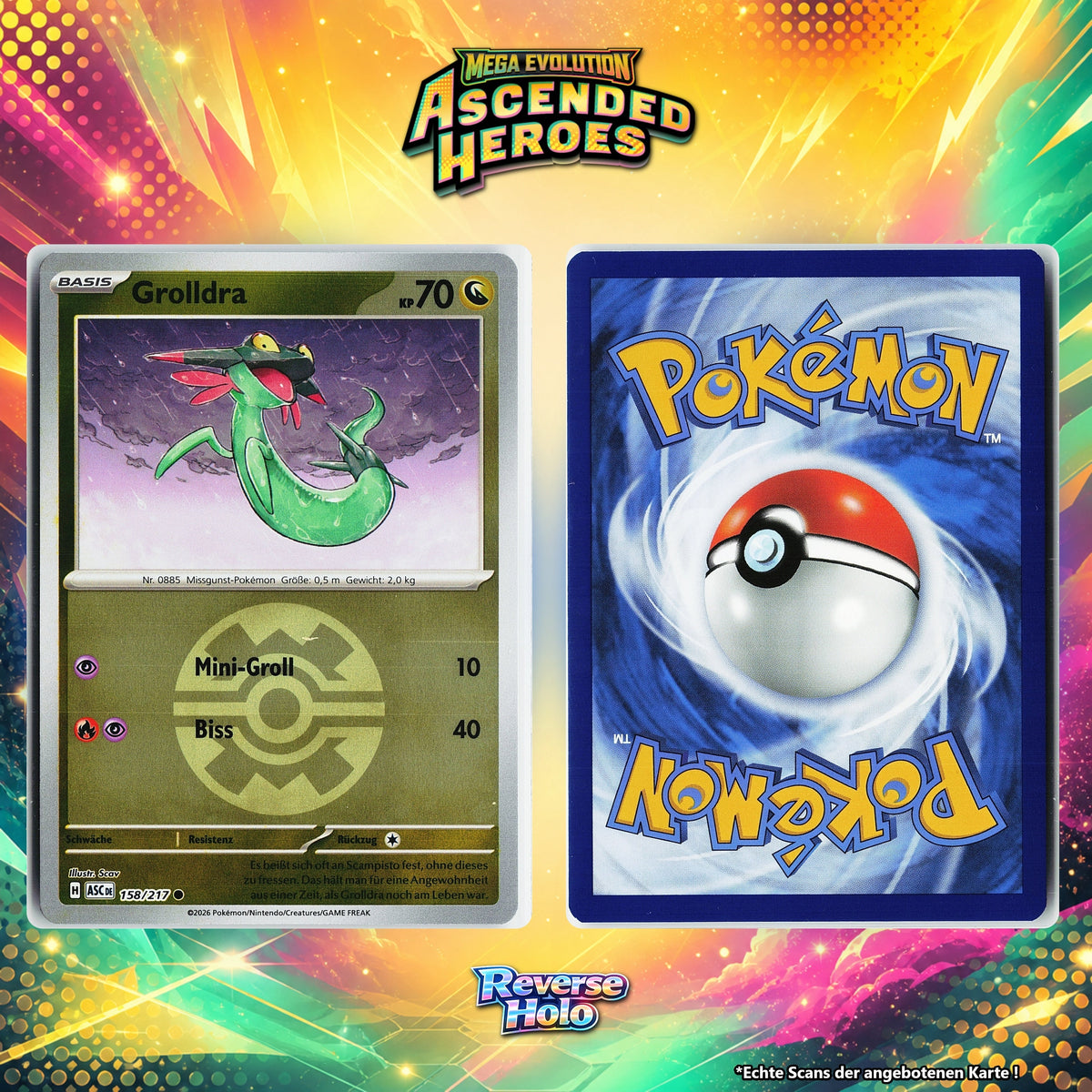 Grolldra Reverse Holo Pokeball ASC 158/217