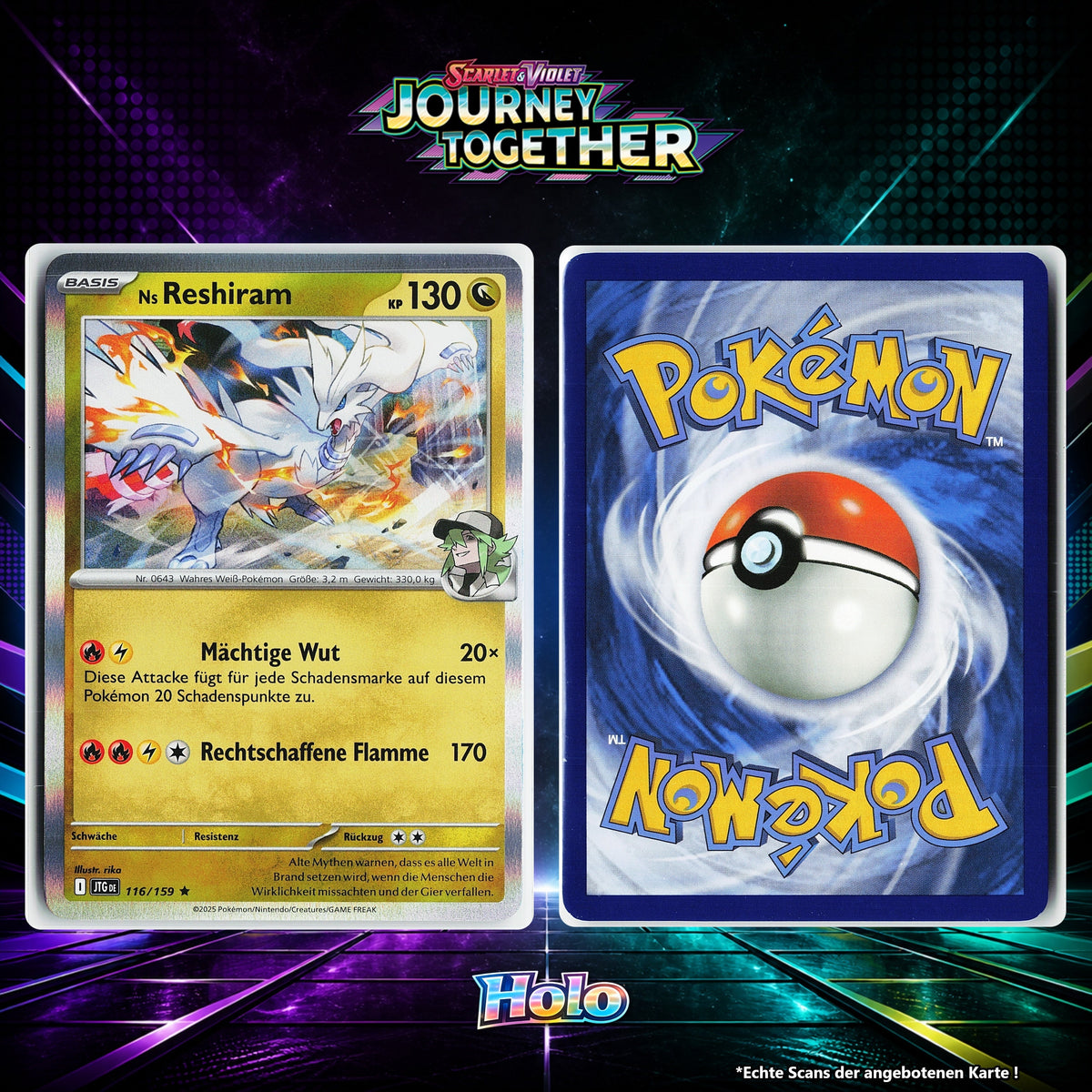 Ns Reshiram Holo JTG 116/159