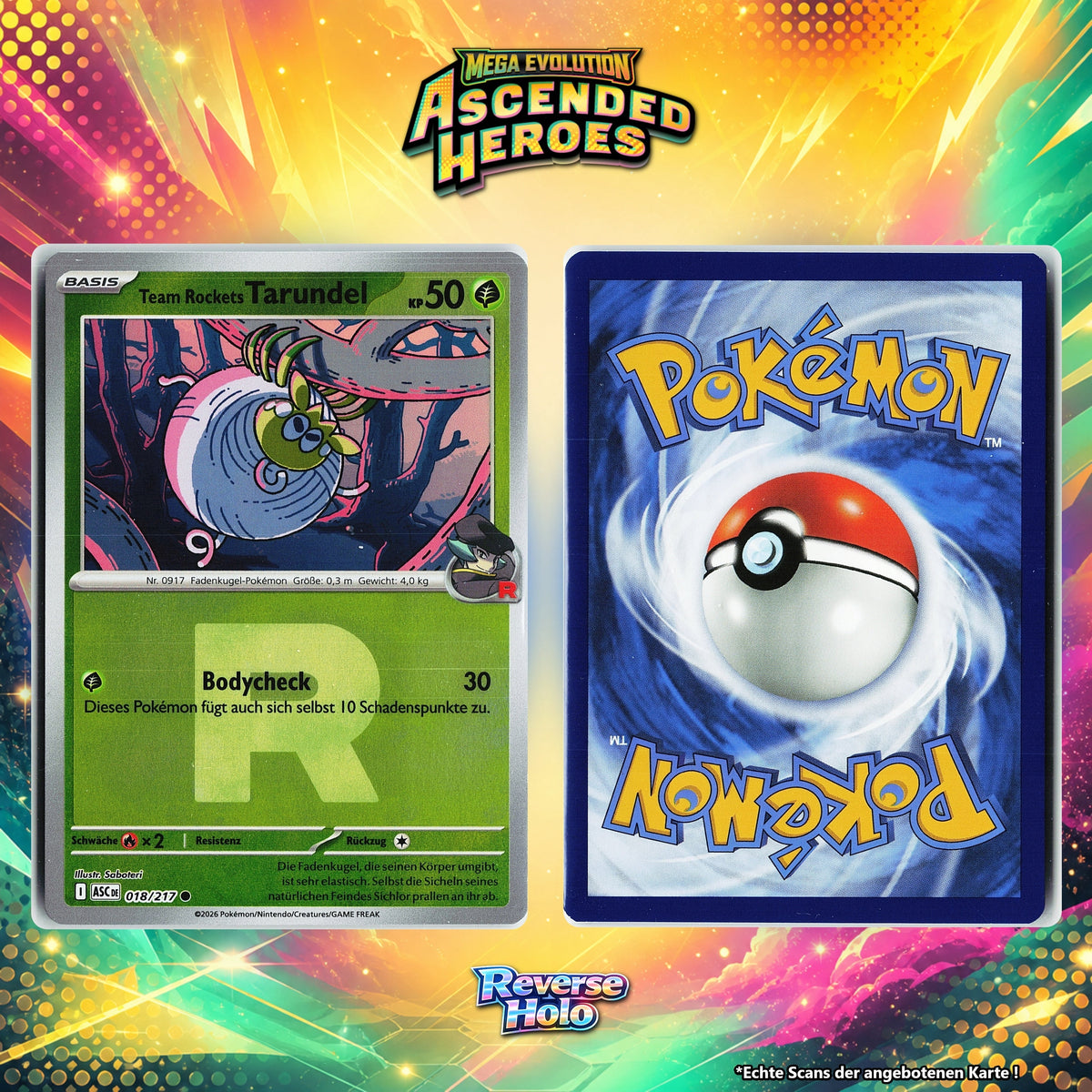 Team Rockets Tarundel Reverse Holo Team Rocket ASC 18/217