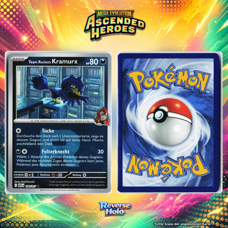 Team Rockets Kramurx Reverse Holo Team Rocket ASC 126/217