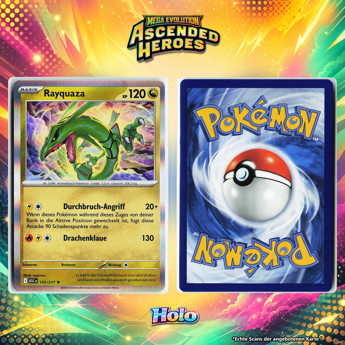 Rayquaza Holo ASC 153/217