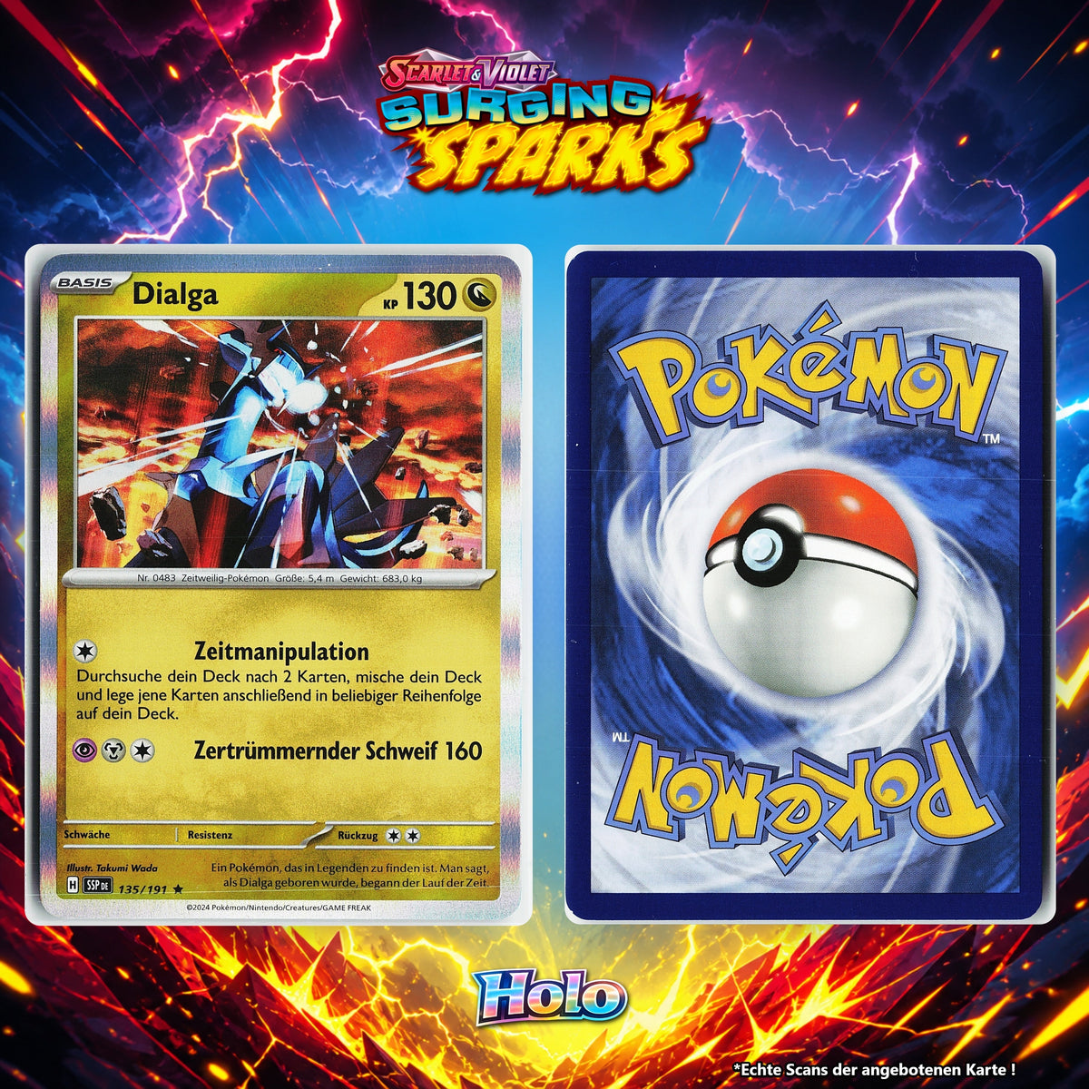 Dialga Holo SSP 135/191