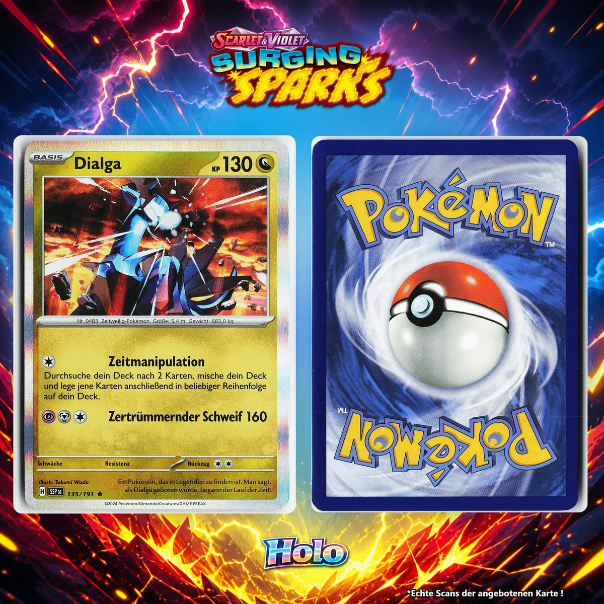 Dialga Holo SSP 135/191