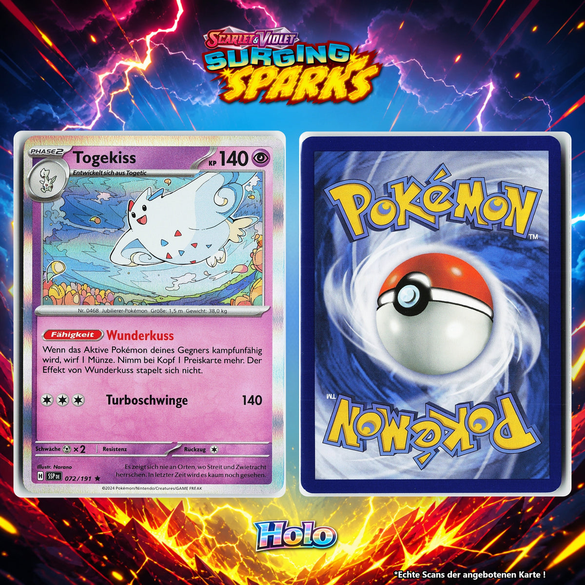 Togekiss Holo SSP 72/191