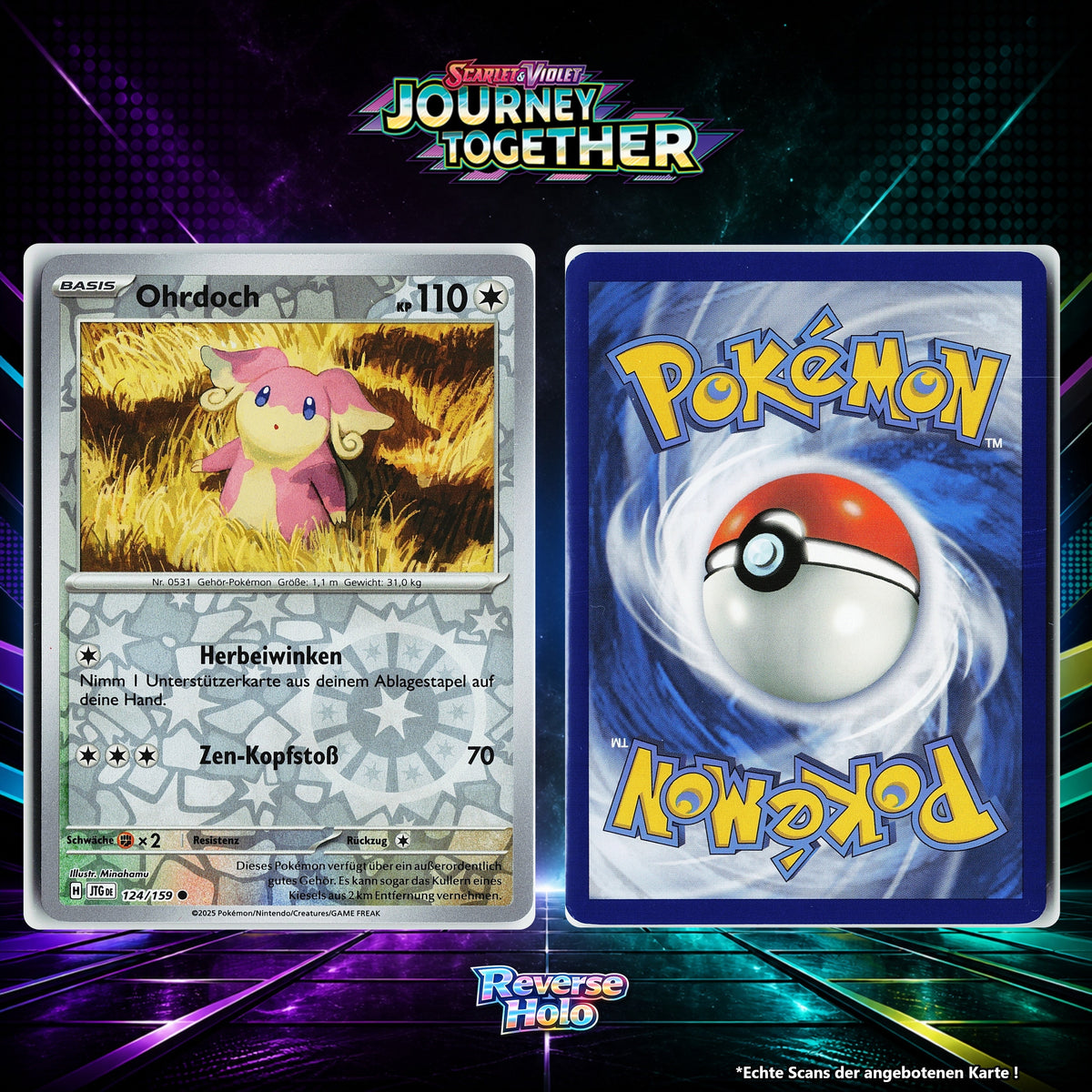 Ohrdoch Reverse Holo Energy-Pattern JTG 124/159