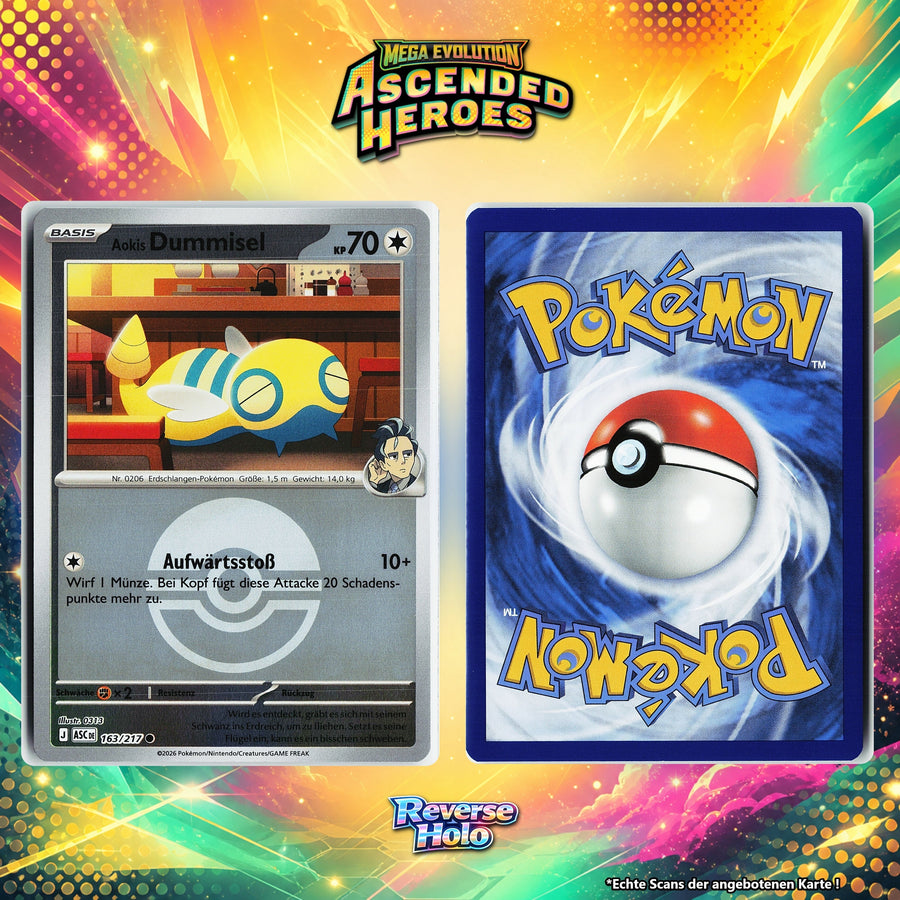 Aokis Dummisel Reverse Holo Pokeball ASC 163/217