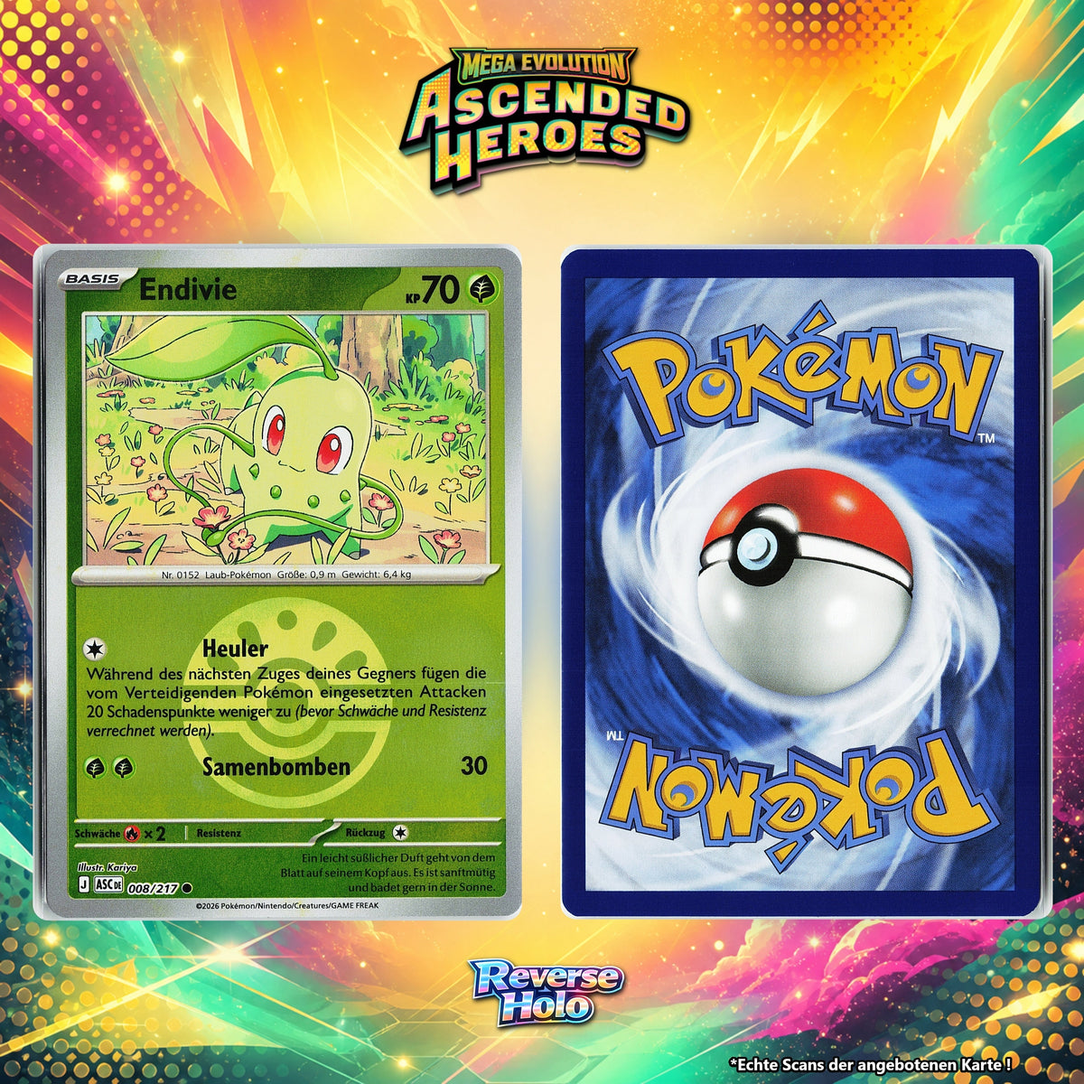Endivie Reverse Holo Pokeball ASC 8/217