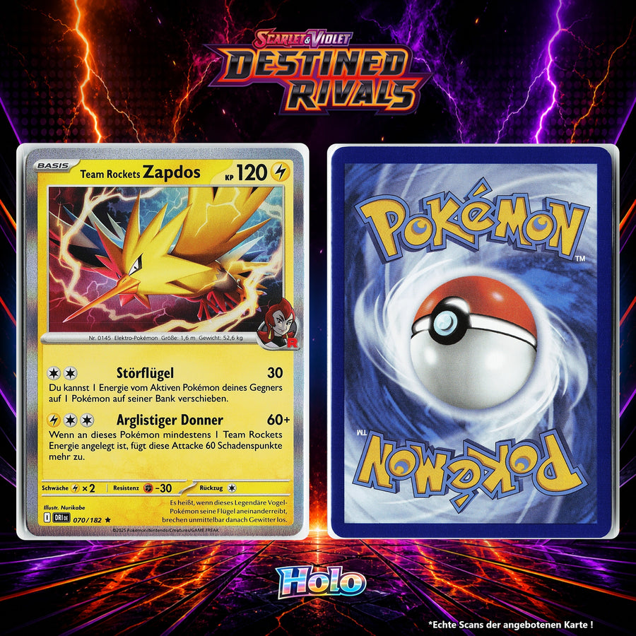 Team Rockets Zapdos Holo DRI 70/182