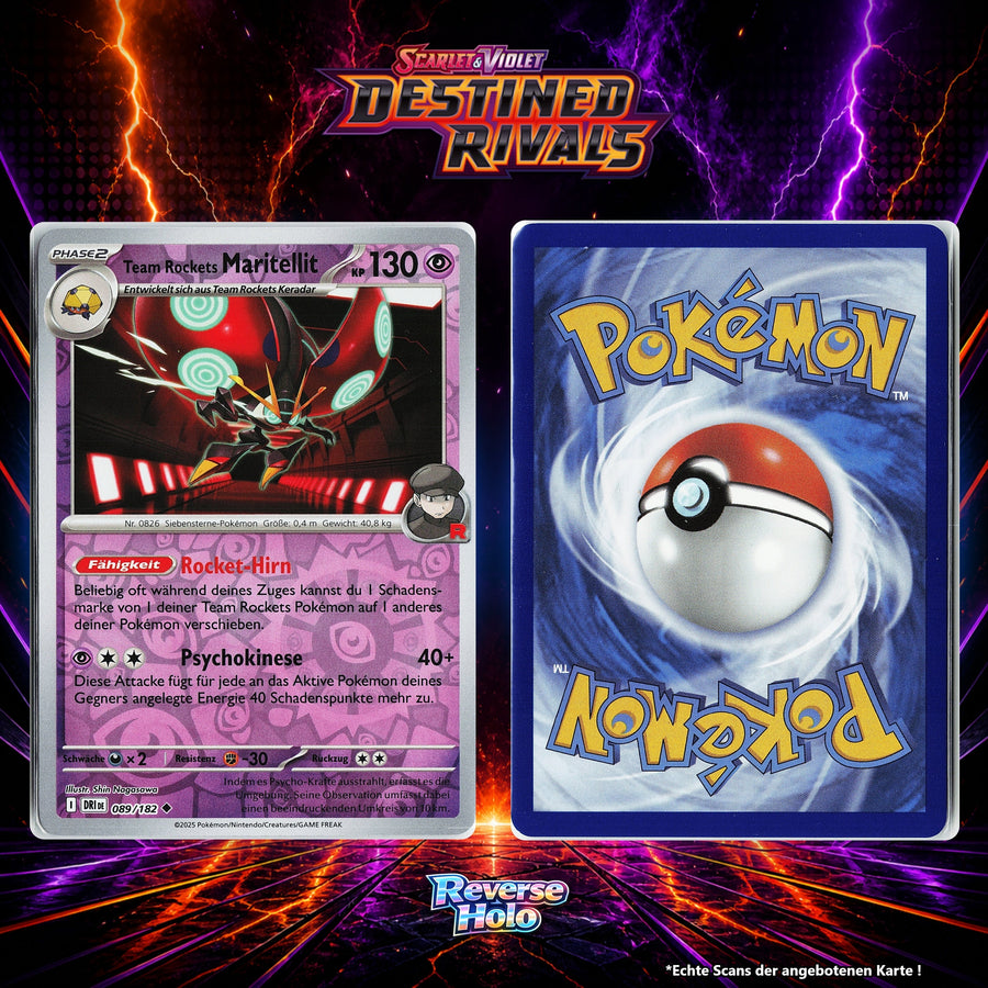 Team Rockets Maritellit Reverse Holo Energy-Pattern DRI 89/182
