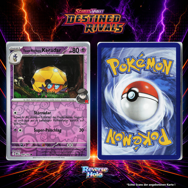 Team Rockets Keradar Reverse Holo Energy-Pattern DRI 88/182